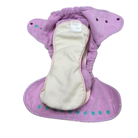 Twinkie Tush Cloth Diaper Bundle Fabric Diaper Baby Adjustable Pink Yellow - Picture 10 of 14